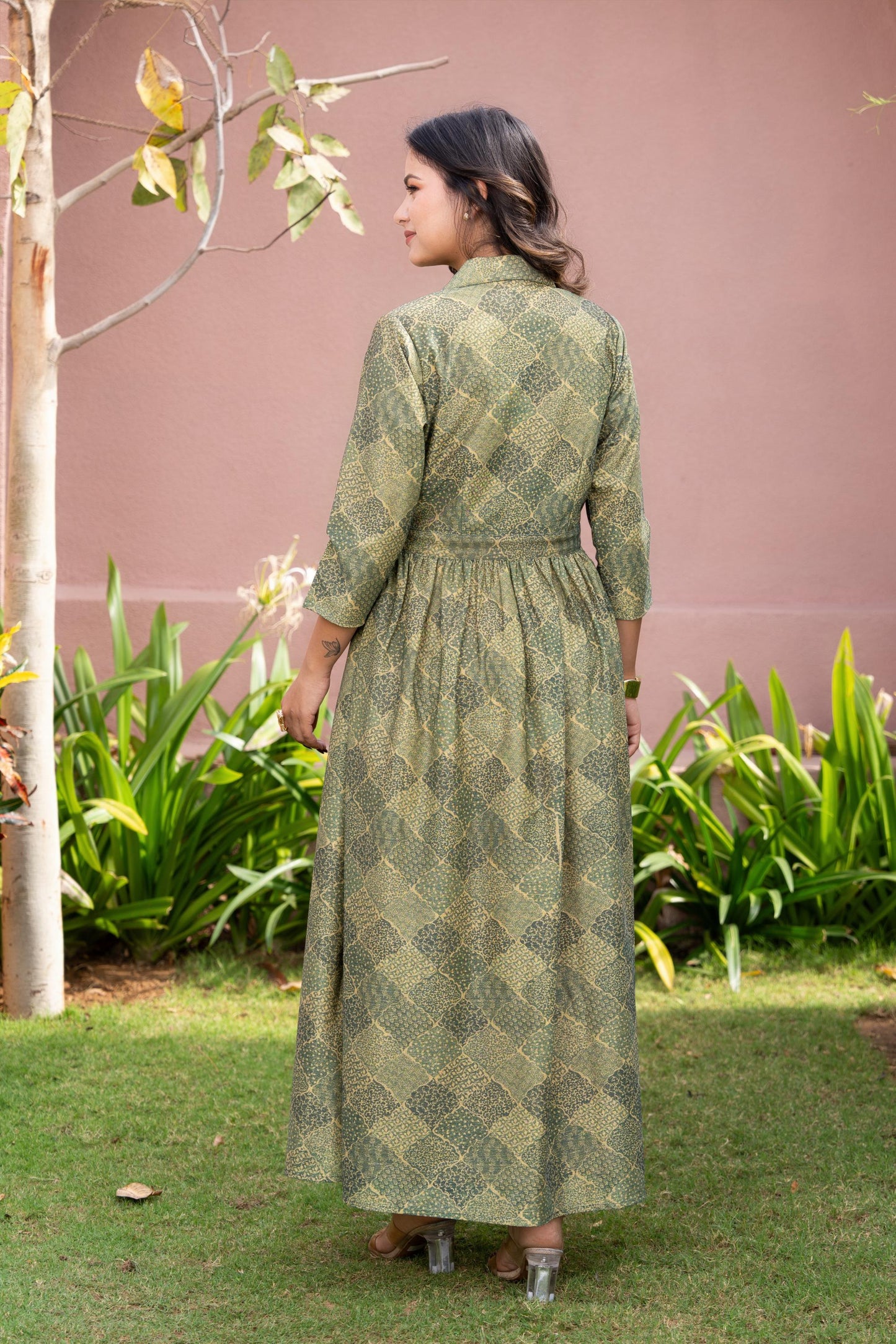Ruhani Olive Grace Dress