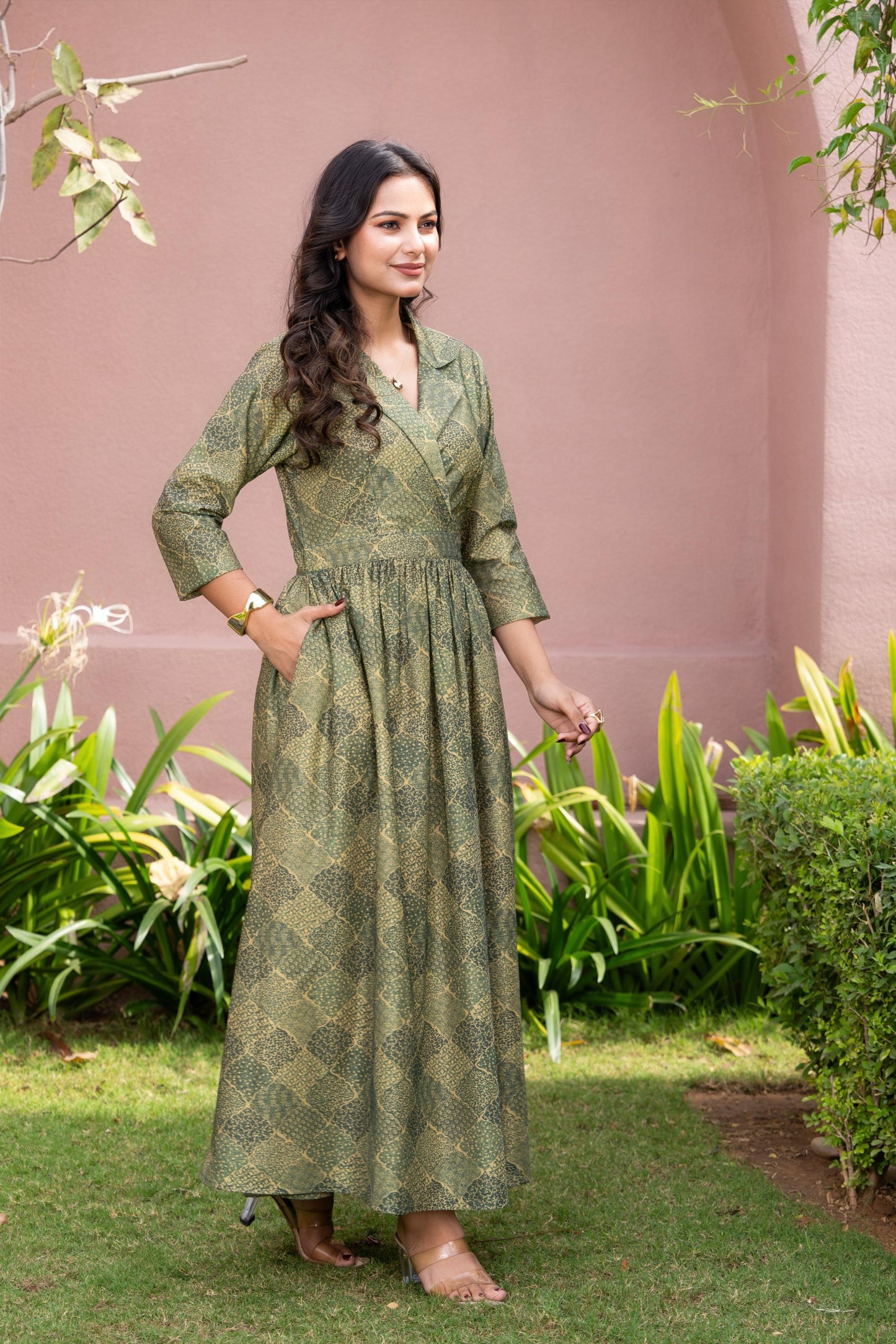 Ruhani Olive Grace Dress