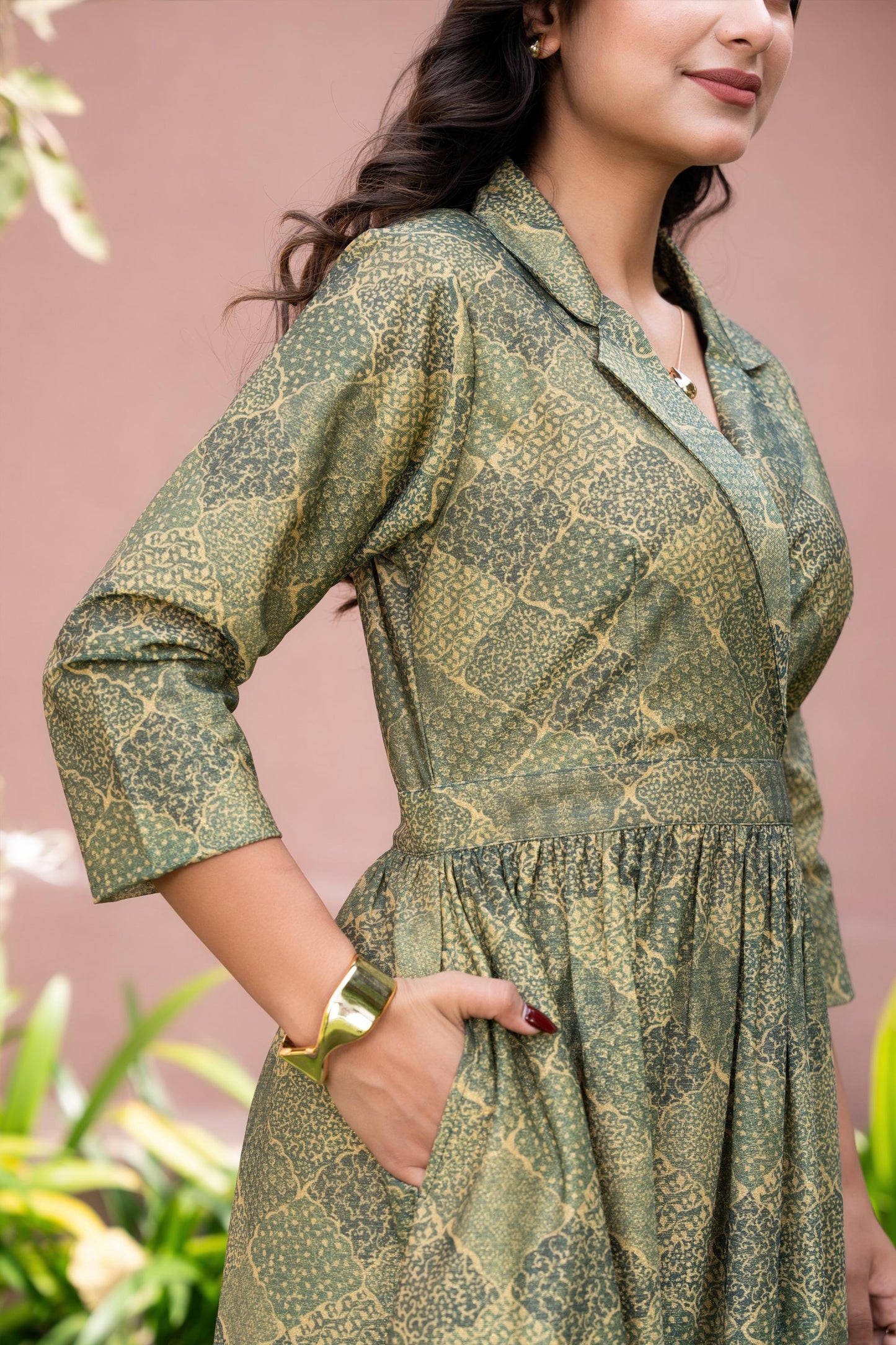 Ruhani Olive Grace Dress