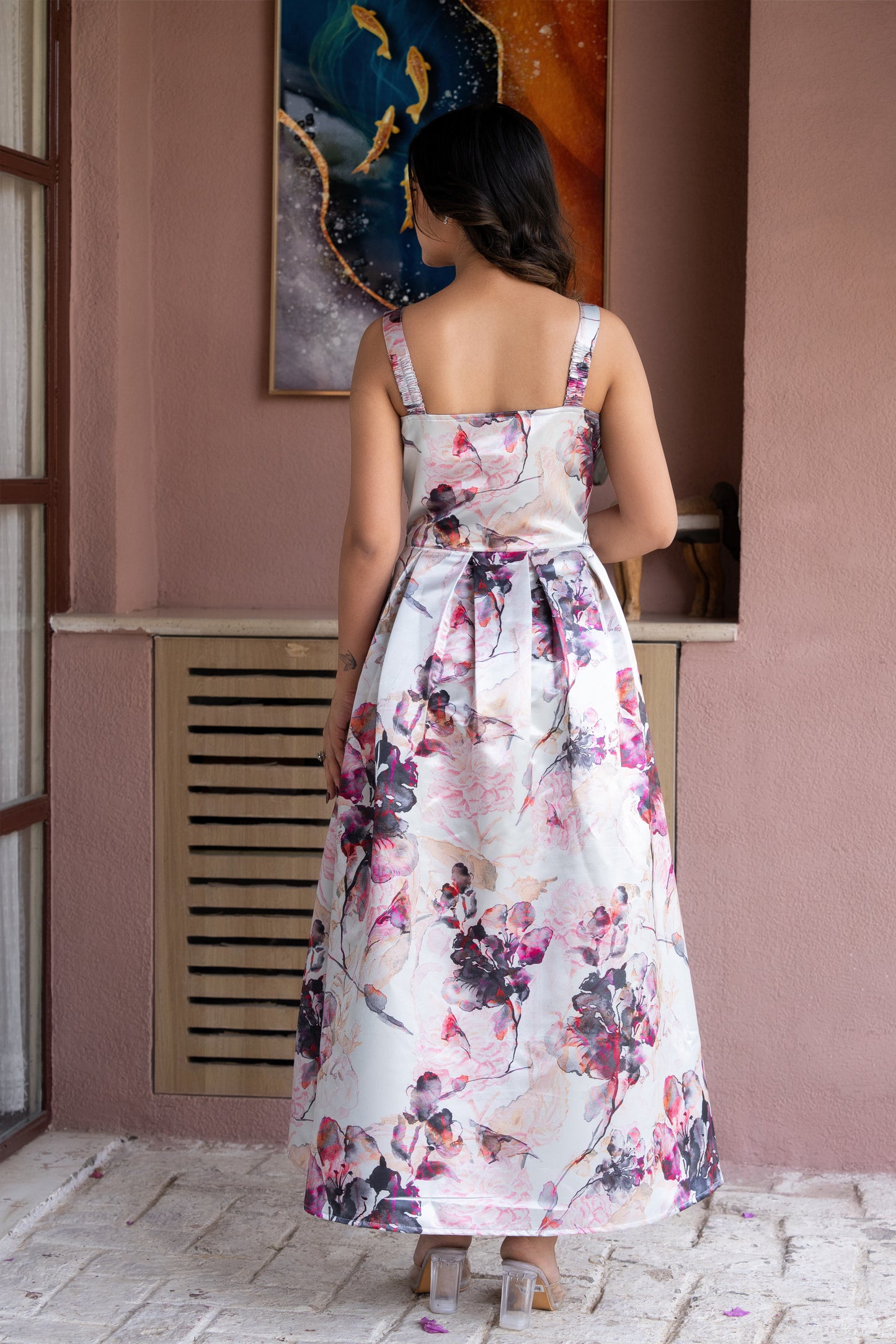 Rosy Aura Jacket Style Dress