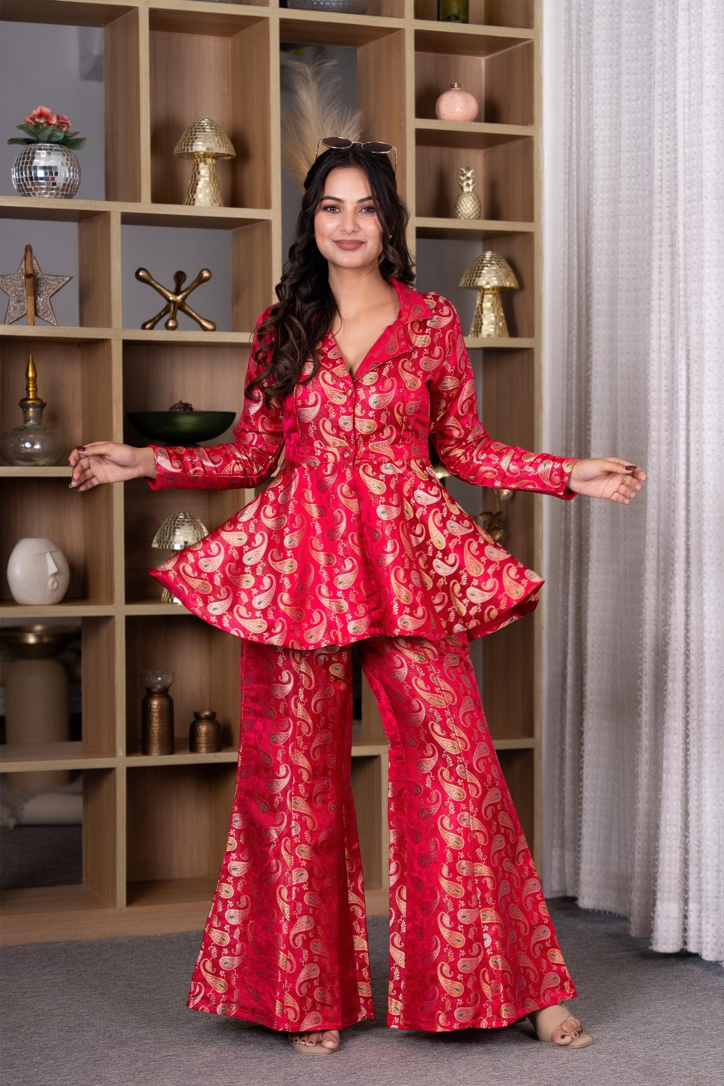 Pink Premium Brocade Co-ord Set