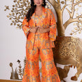 Sunset Gold Brocade Co-ord Set