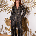 Black Gold Brocade Co-ord Set