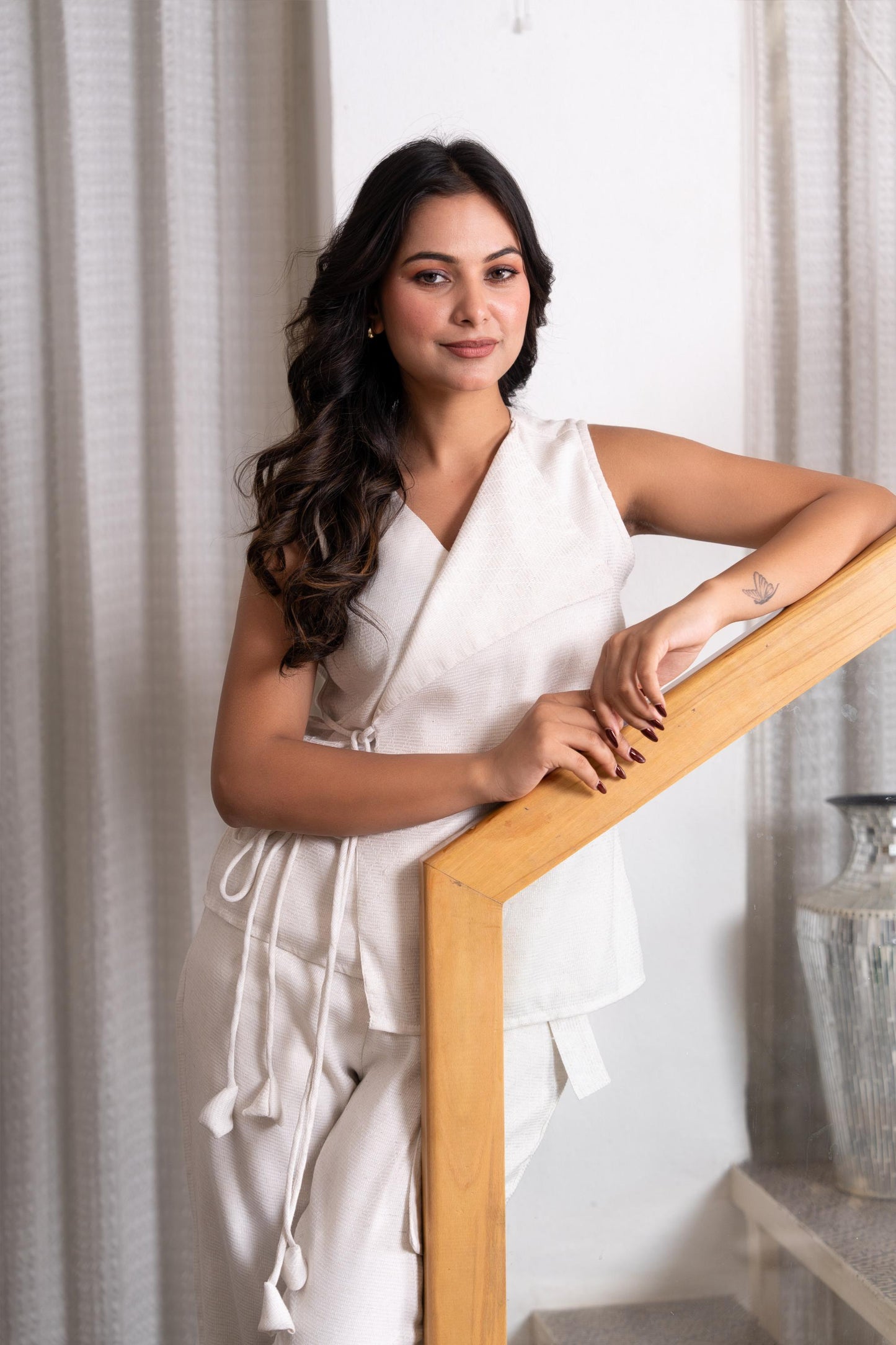 Ivory Grace Wrap Co-Ord Set