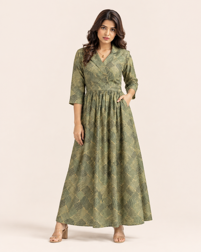 Ruhani Olive Grace Dress