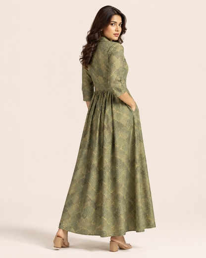 Ruhani Olive Grace Dress