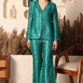 Nazakat Green Brocade Co-ord Set