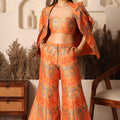 Sunset Gold Brocade Co-ord Set